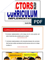 Curriculum Report