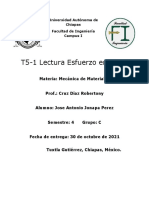 T5-1 Lectura Esfuerzo en Vigas