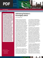 Addressing Pakistan's Sovereignty Deficit