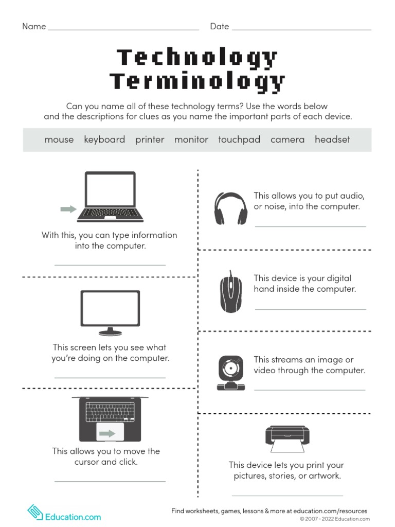 COMPUTER TERMS PARTS AND THINGS visual data 4