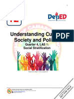 Understanding Culture, Society and Politics: Quarter 4, LAS 1: Social Stratification