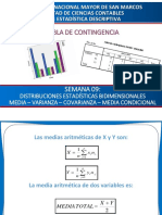 Distribuciones bidimensionales y estadísticas asociadas