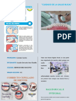 Diptico Recomendaciones Salud Bucal