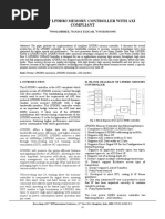 Design of LPDDR3 Memory Controller With Axi