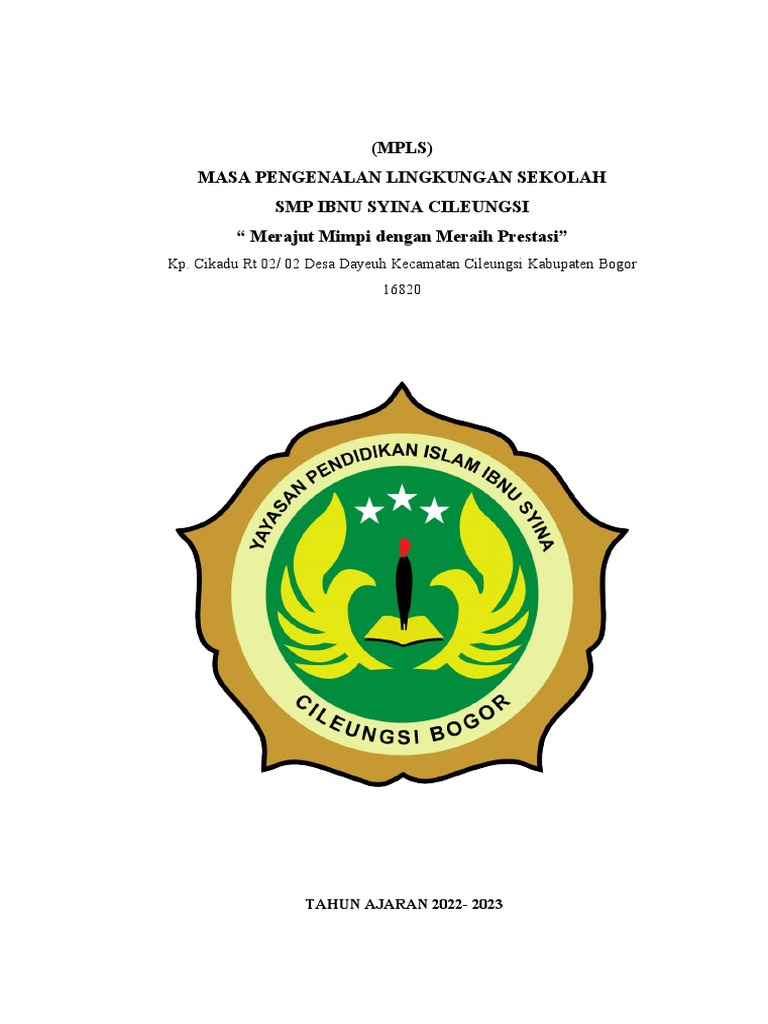 Mpls Smp Ibnu Syina Cileungsi 2022 Pdf Perjalanan Kesehatan Holistik