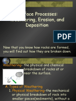 Surface Processes: Weathering, Erosion, and Deposition