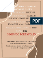 Portafolio de Ingles 2°