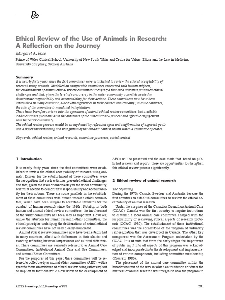 Ethical Animal | PDF | Animal Testing | Animal Welfare