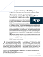 Journal of Neurosurgery) Effect of Early Mobilization and Rehabilitation On Complications in Aneurysmal Subarachnoid Hemorrhage