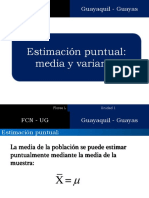 Estimación Puntual - Media y Varianza