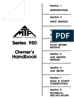 Mta Series 980 Service Manual