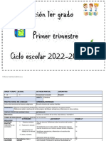 Planificación 1er grado primaria 2022-2023