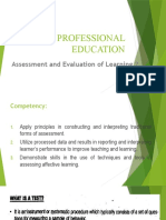 Assessment and Evaluation of Learning 2