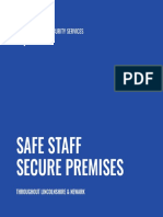 Safe Staff Secure Premises: Throughout Lincolnshire & Newark