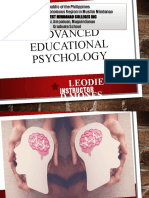 Advanced Educational Psychology: Leodie D.Mones