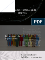 Relaciones Humanas en la Empresa - Aspectos Generales para Lograr Mejores Relaciones Humanas - 1-22-0299