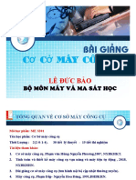 Bai mo dau 2020  cơ sở máy công cụ