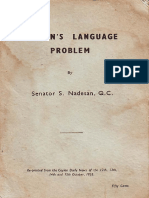 Ceylon's Language Problem