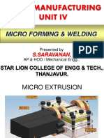Micro Forming & Welding: S.Saravanan