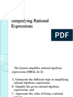 Simplifying Rational Expressions