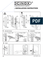Fortylock: Installation Instruction: Explosion & Dimensions