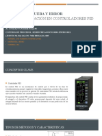 Método prueba error sintonización controladores PID