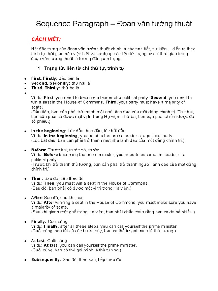 Sequence Paragraph | PDF