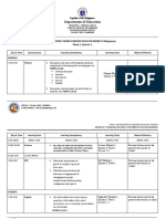 Department of Education: Weekly Home Learning Plan For Grade 10 Magsaysay Week 1, Quarter 1