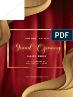 Elegant Grand Opening Annoncement Invitation Banner Portrait