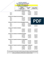 For Non - Jru Graduates: Jose Rizal University Total School Fees Per Program College Division