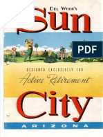 Sun City, AZ Marketing Brochure - 1961-1965 - "Del Webb's Sun City - Designed Exlusively For Active Retirement - Models 11-18"