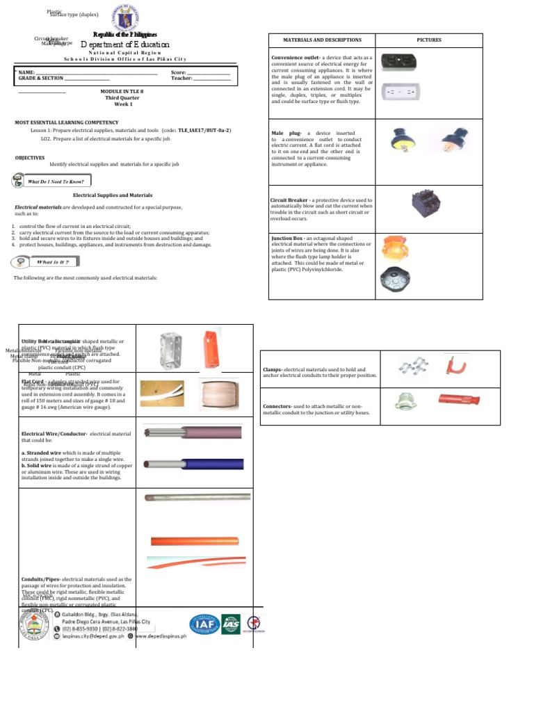 Department of Education: Republic of The P Hilippines | PDF 