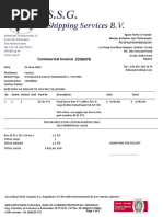 Commercial Invoice Vishvamata WOODWARD FINAL DRIVER BOX