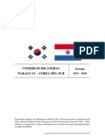 Comercio Bilateral Paraguay - Corea