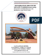 Admission Information Brochure Under Graduate Classes:2022-2023