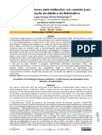 Circulação de saberes entre instituições