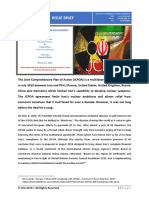 Issue Brief On "JCPOA - Updates and Development"