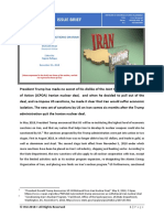 Issue Brief On "Implications of US Sanctions On Iran"