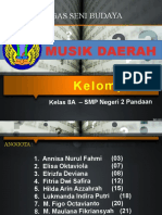 Seni Musik Daerah SBK SMP