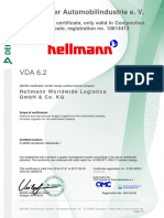 Certificate Vda 6.2