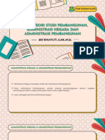 Materi 3. Konsep Teori Studi Pembangunan, Administrasi Negara dan Administrasi Pembangunan Semester 5