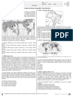 QUESTOES ENEM Geografia Fuso Horario