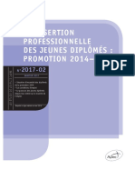 L'insertion Professionnelle Des Jeunes Diplômés Promotion 2014