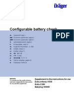 Configurable Battery Check: Supplement To The Instructions For Use Evita Infinity V500 Evita V300 Babylog VN500