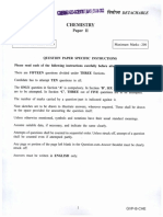 Chemistry Paper 2 - Combined Geo-Scientist (Main) Examination, 2022