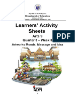 Learners' Activity Sheets: Arts 9