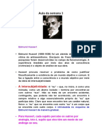 Aula sobre Edmund Husserl, Martin Heidegger, Kierkegaard e Maurice Merleau-Ponty