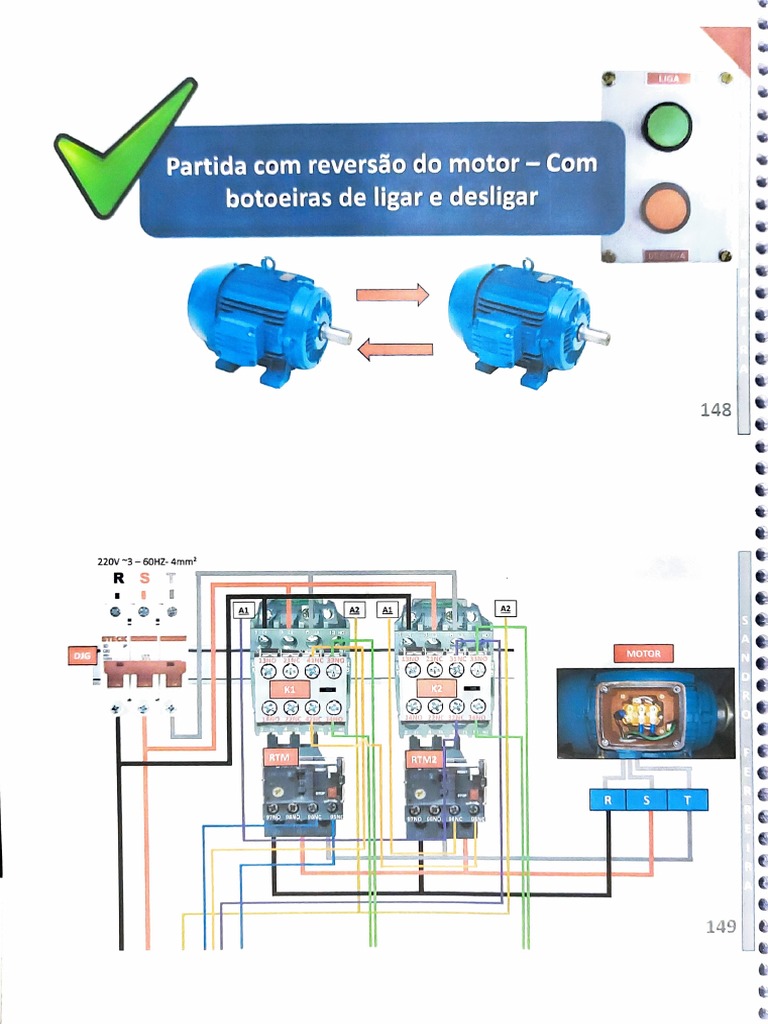 Comandos Elétricos para Motores Trifásicos | PDF | Relé | Motores