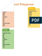 Jadwal Pelajaran