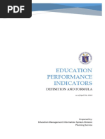 Performance Indicators Formula | PDF